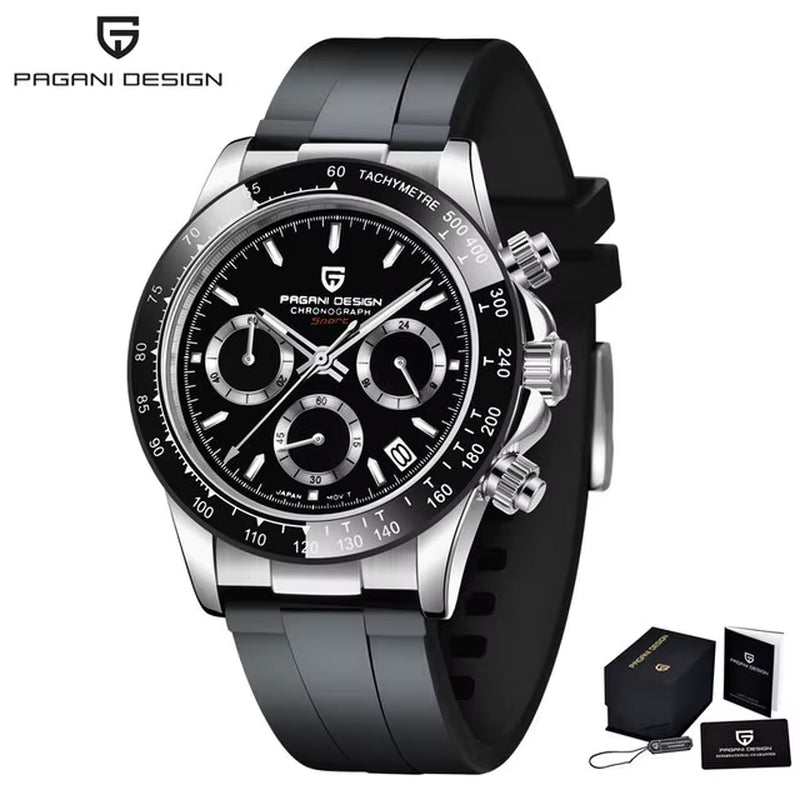 2024  Watch Men Quartz Top Brand Luxury Automatic Date Wristwatch for Men Waterproof Sport Chronograph Clock Mans