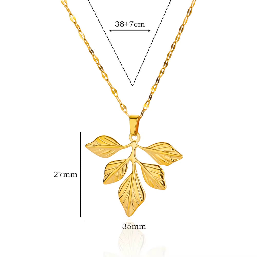 Rose Pendant Necklaces for Women Gold Color Flora Necklace Waterproof Wedding Couple Aesthetic Stainless Steel Jewelry Collar